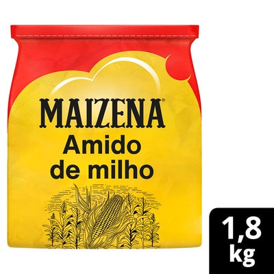 Amido de Milho Maizena 1,8 kg - Aqui está o produto que você já confia para preparar diferentes receitas. 